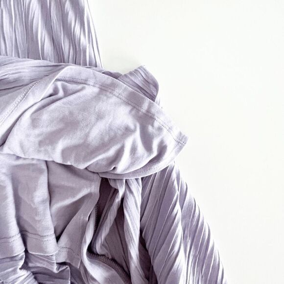 MarlaWynne Women Midi Dress Sleeveless Flared Purple Large - Picture 6 of 7